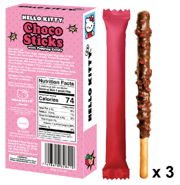 Hello Kitty Choco Sticks Strawberry Flavor