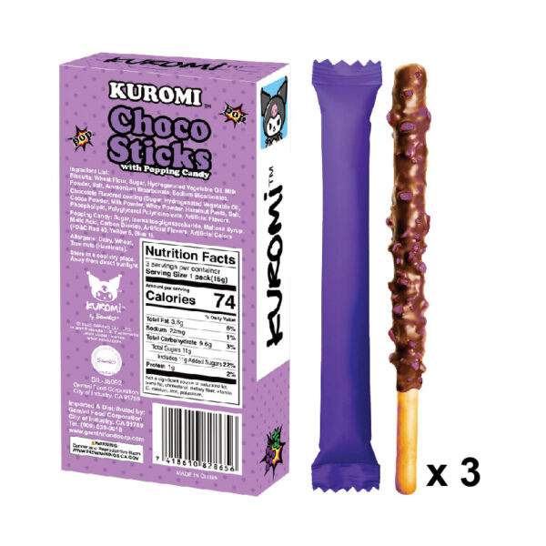 Kuromi Choco Sticks Grape Flavo