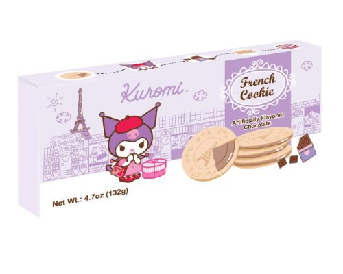 Kuromi French Cookies Chocolate Flavor