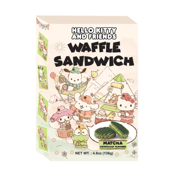 Hello Kitty and Friends Waffle Sandwich Matcha Flavor