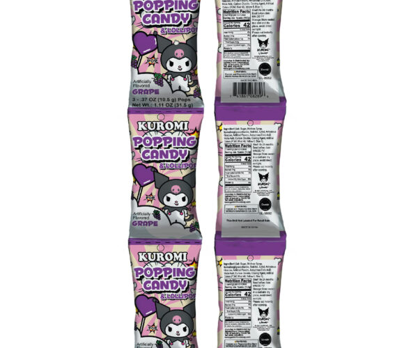 Kuromi Popping Candy & Lollipop Grape Flavor