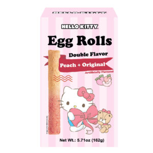 Hello Kitty Double Flavor Egg Rolls Peach & Original Flavor