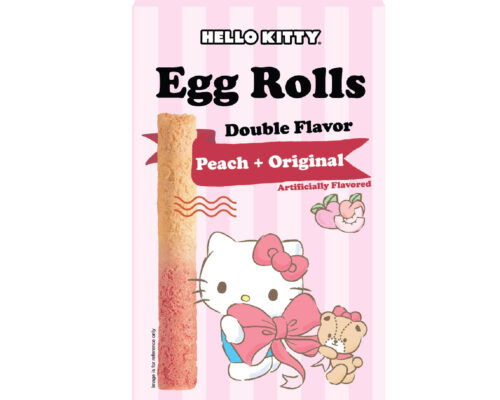 Hello Kitty Double Flavor Egg Rolls Peach & Original Flavor