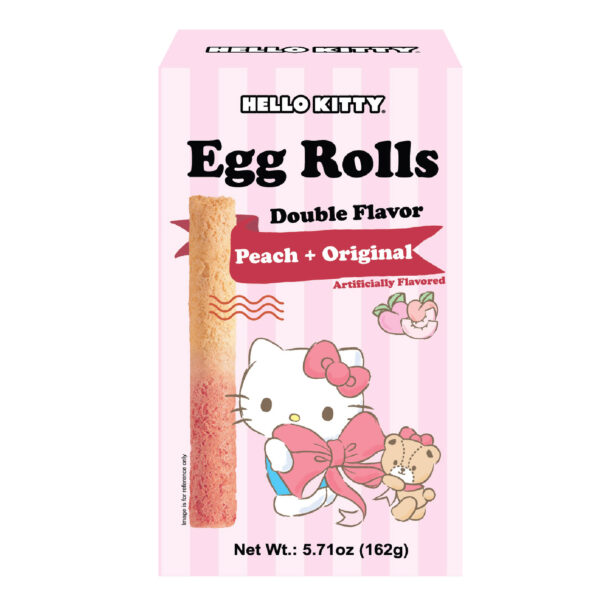 Hello Kitty Double Flavor Egg Rolls Peach & Original Flavor