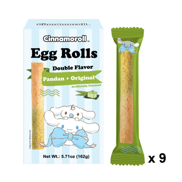 Cinnamoroll Double Flavor Egg Rolls Pandan & Original Flavor