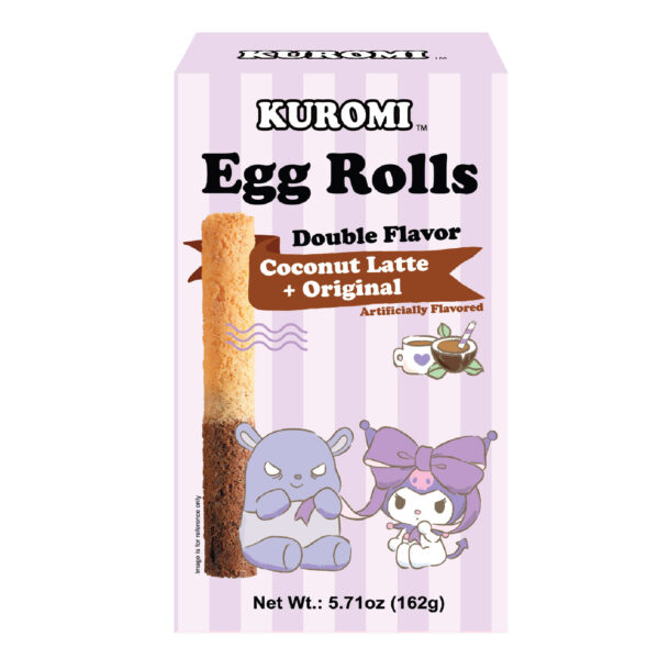 Kuromi Double Flavor Egg Rolls Coconut Latte & Original Flavor